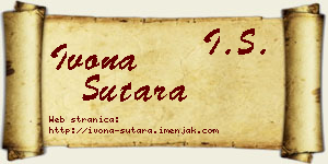 Ivona Sutara vizit kartica